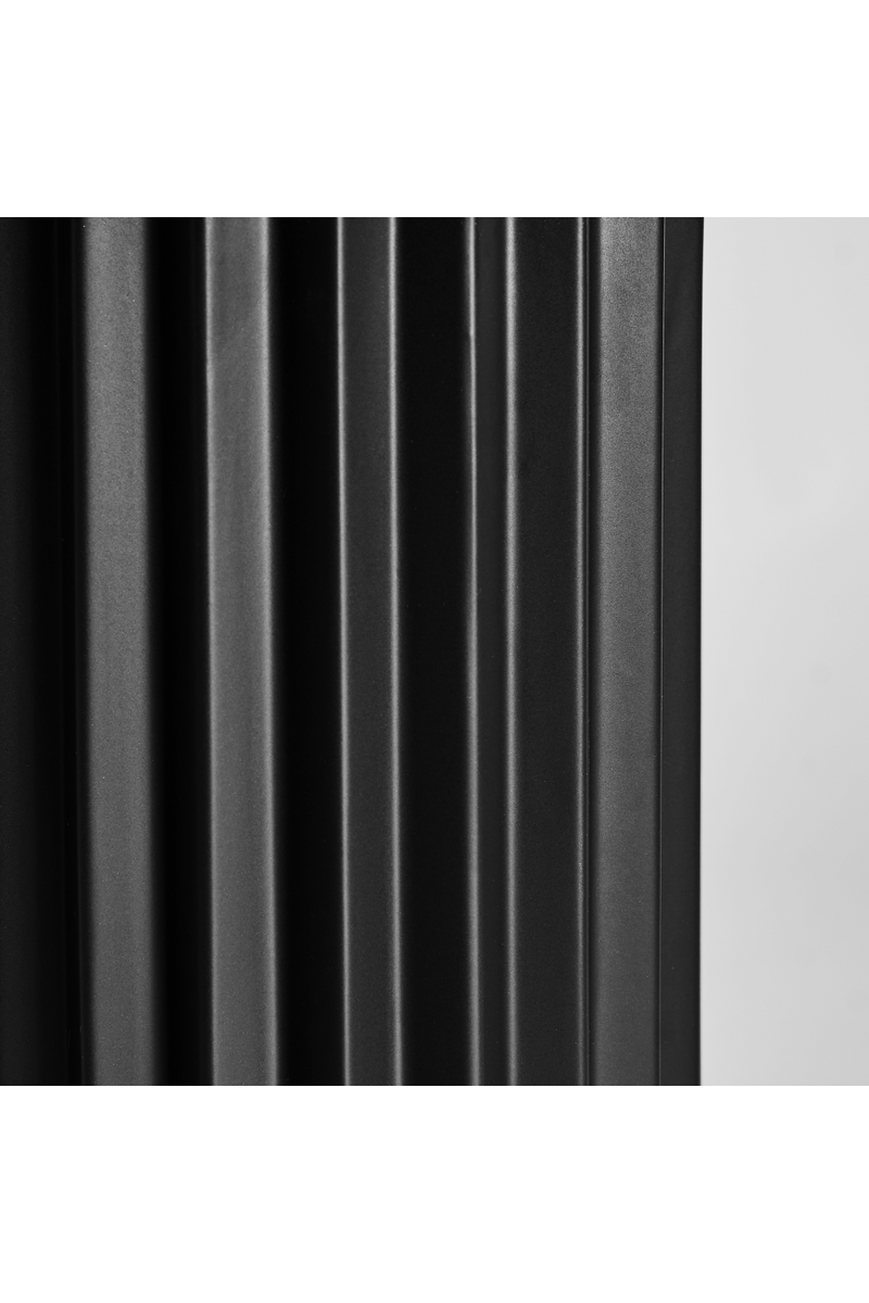 Black Stone Fluted Vase | Vical Home Plissé | Oroatrade.com