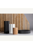 Black Stone Fluted Vase | Vical Home Plissé | Oroatrade.com