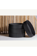 Black Fluted Ceramics Decor | Vical Home Plissé | Oroatrade.com