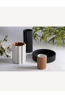 Black Fluted Ceramics Decor | Vical Home Plissé | Oroatrade.com