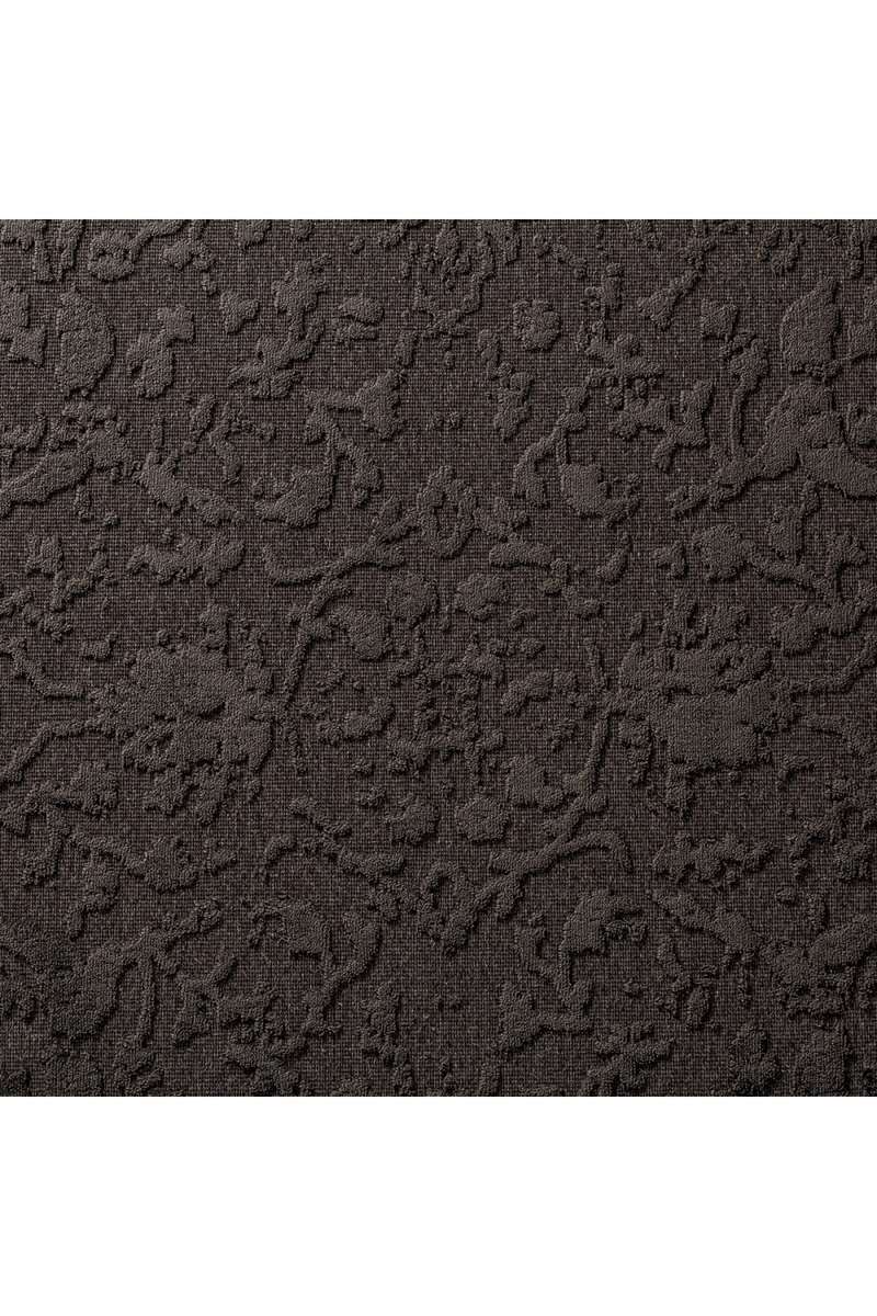 Black Viscose Carpet 6'5" x 9'5" | Vical Home Wera | Oroatrade.com