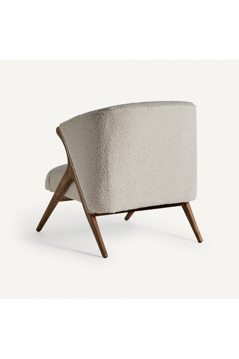 White Bouclé Armchair | Vical Home Prati | Oroatrade.com