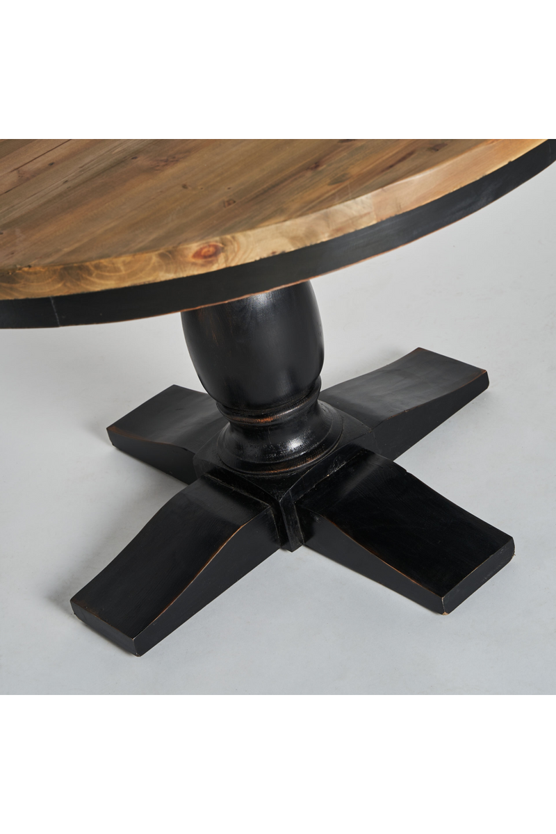 Elm Round Monopod Dining Table | Vical Home Zenica | Oroatrade.com