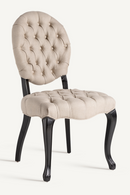 Gray Linen Tufted Dining Chair (2) | Vical Home Jena | Oroatrade.com