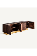 Fluted Mango Wood Media Unit | Vical Home Mesia | Oroatrade.com