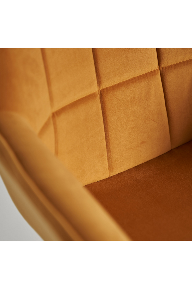 Yellow Velvet Swivel Desk Chair | Vical Home Blere | Oroatrade.com