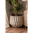 White Ceramic Plant Pots (2) | Vical Home Essing