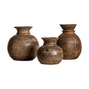 Mango Wood Vase Set (3) | Vical Home Vleok
