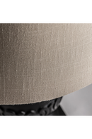 Carved Black Wood Table Lamp | Vical Home | Oroatrade.com