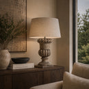 Cream Cotton Table Lamp | Vical Home Prechtal
