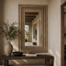 Carved Wooden Rectangular Mirror | Vical Home Vouxell