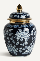 Floral Ceramic Lidded Jar | Vical Home Zuri | Oroatrade.com