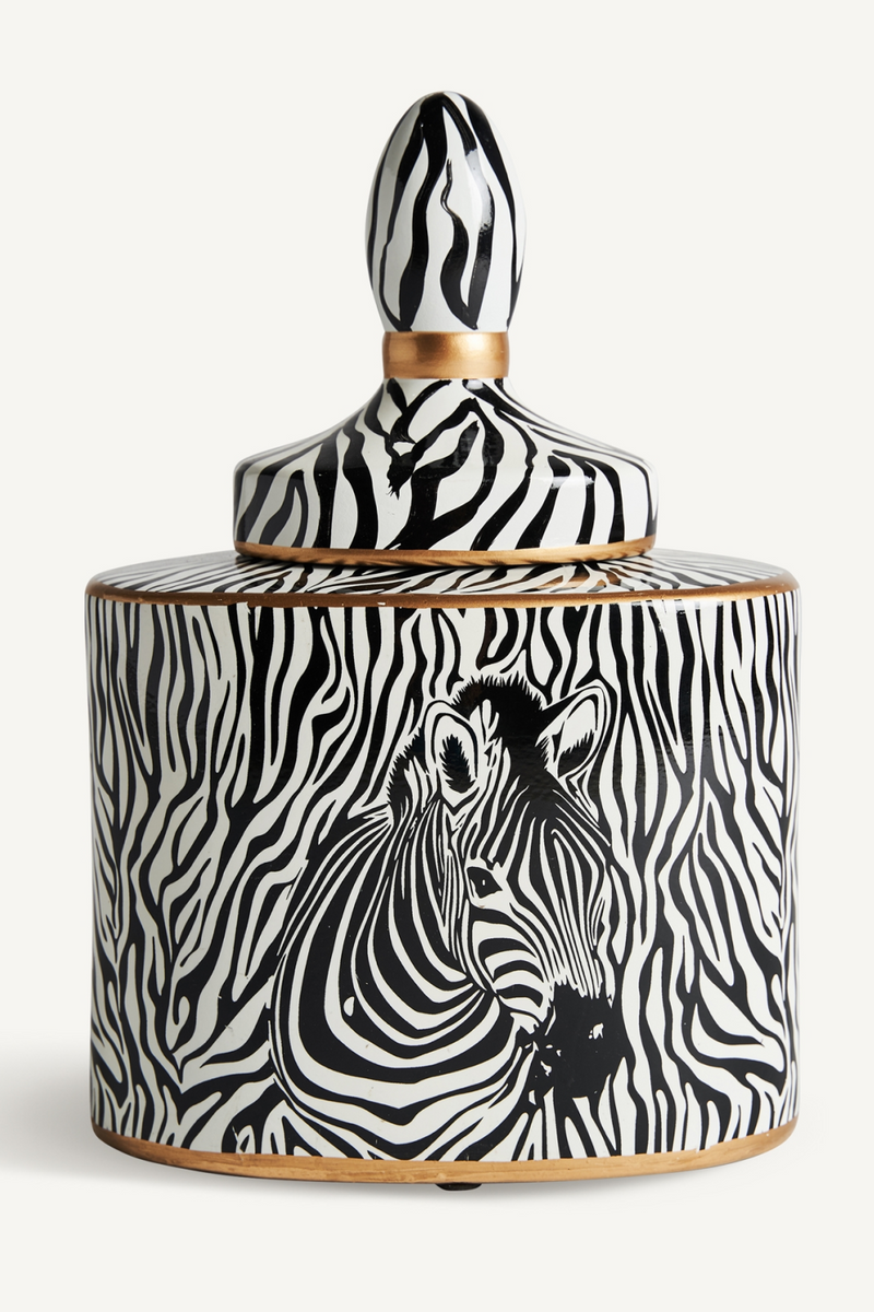 Zebra Print Ceramic Vase | Vical Home Edie | Oroatrade.com