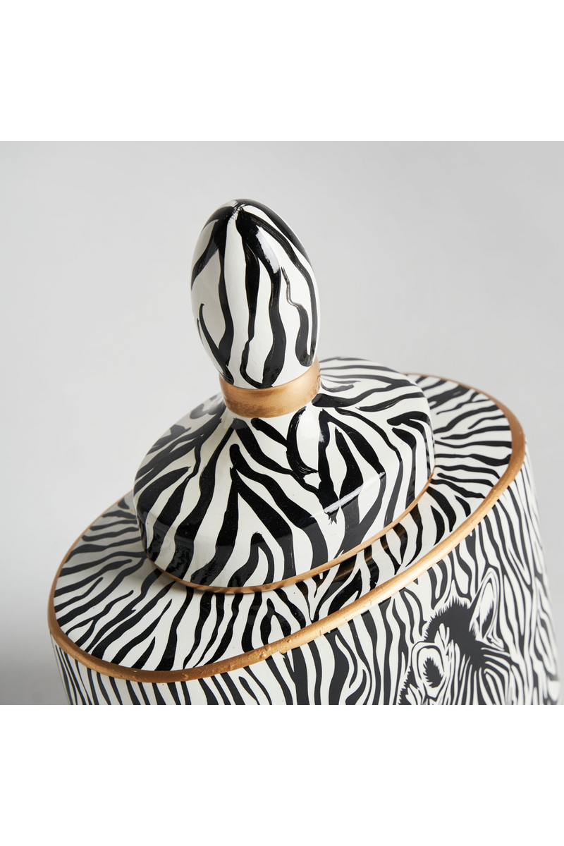 Zebra Print Ceramic Vase | Vical Home Edie | Oroatrade.com