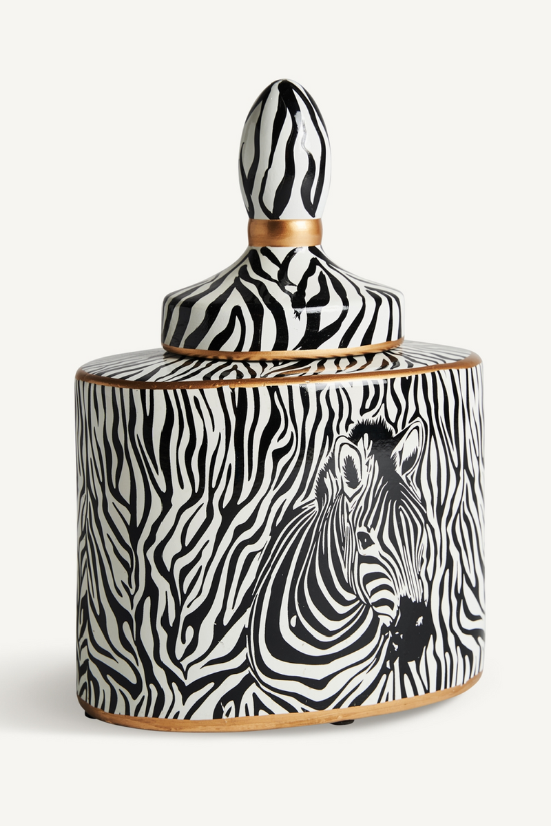 Zebra Print Ceramic Vase | Vical Home Edie | Oroatrade.com