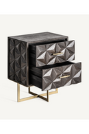 Faceted 2-Drawer Nightstand | Vical Home Tully | Oroatrade.com