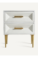 Modern White 2-Drawer Nightstand | Vical Home Kempten | Oroatrade.com