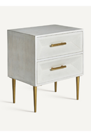 Modern White 2-Drawer Nightstand | Vical Home Kempten | Oroatrade.com