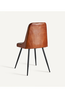 Brown Leather Tufted Dining Chair (2) | Vical Home Dexter | Oroatrade.com