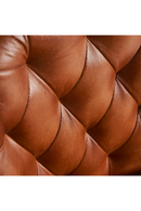 Brown Leather Tufted Dining Chair (2) | Vical Home Dexter | Oroatrade.com