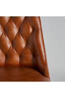 Brown Leather Tufted Dining Chair (2) | Vical Home Dexter | Oroatrade.com