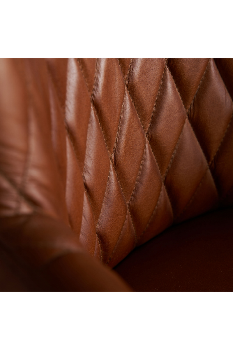 Brown Leather Desk Chair | Vical Home Tullow | Oroatrade.com