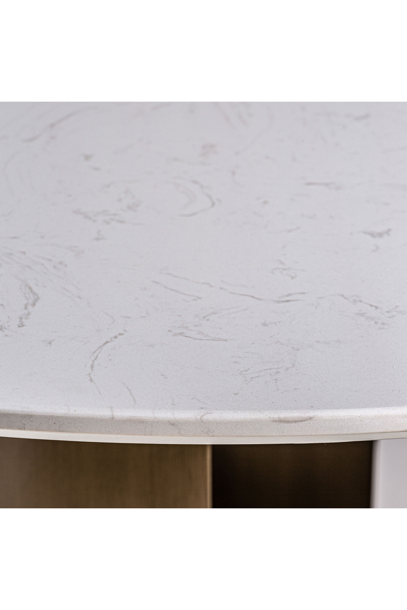 Gray Stone Round Dining Table | Vical Home Vimperk | Oroatrade.com