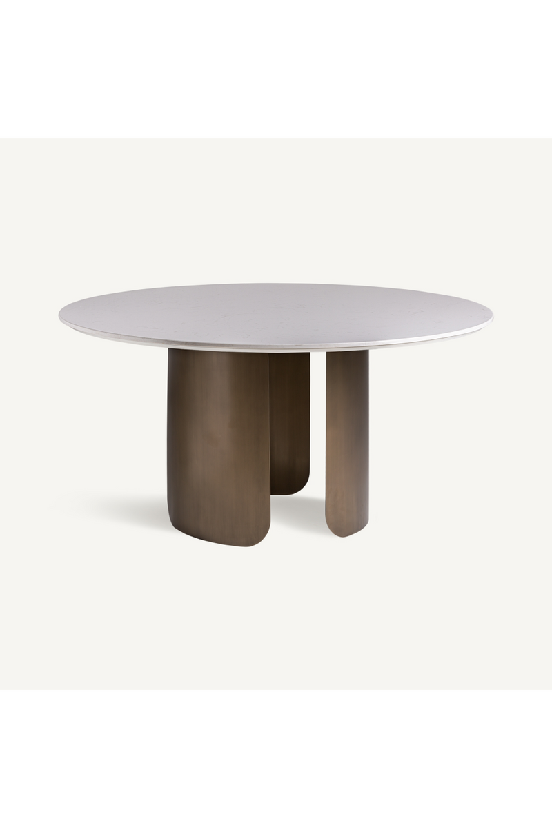 Gray Stone Round Dining Table | Vical Home Vimperk | Oroatrade.com