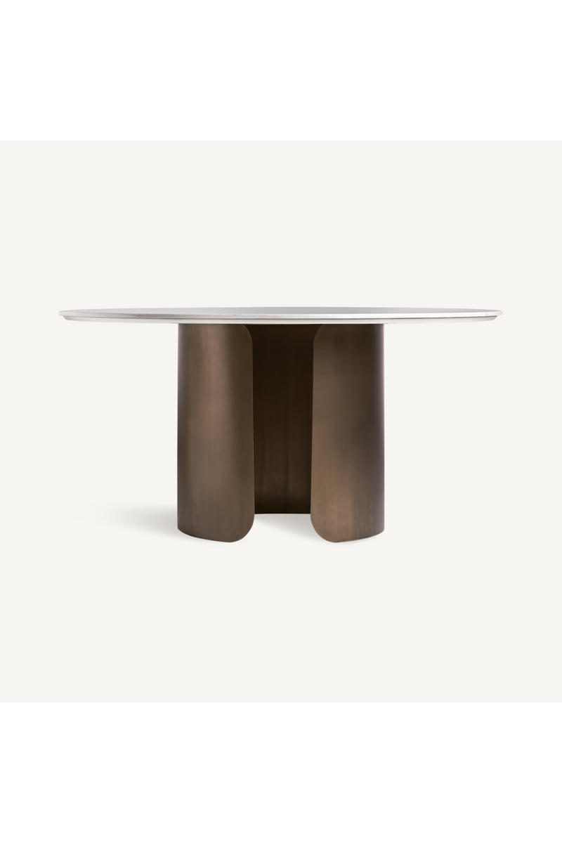 Gray Stone Round Dining Table | Vical Home Vimperk | Oroatrade.com