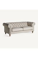 Gray Velvet Chesterfield Sofa | Vical Home Blamont | Oroatrade.com