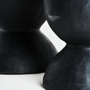 Hospitality furniture - Black Terracotta Hourglass Planters (2) - www.oroatrade.com