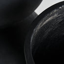 Hospitality furniture - Black Terracotta Hourglass Planters (2) - www.oroatrade.com