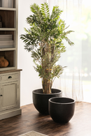 Black Terracotta Planters (2) | Vical Home Blaghe | Oroatrade.com