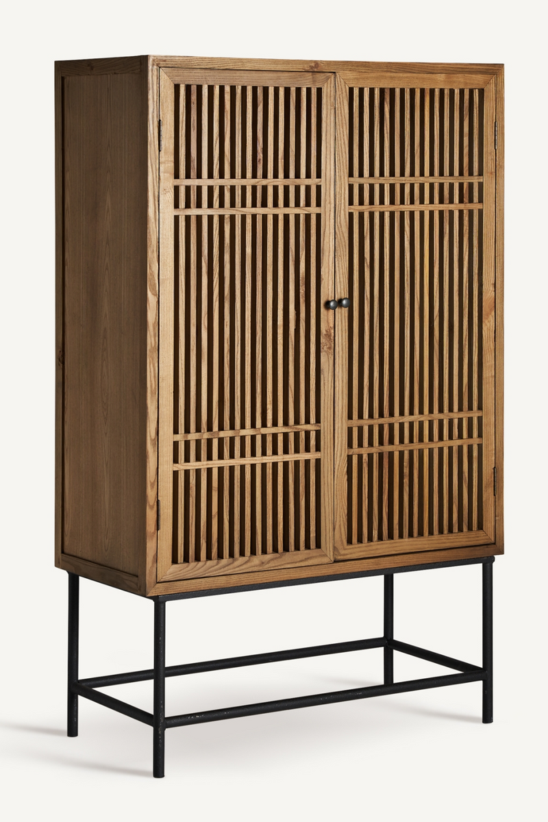 Slatted Elm Wood Cabinet | Vical Home Xuzhou | Oroatrade.com