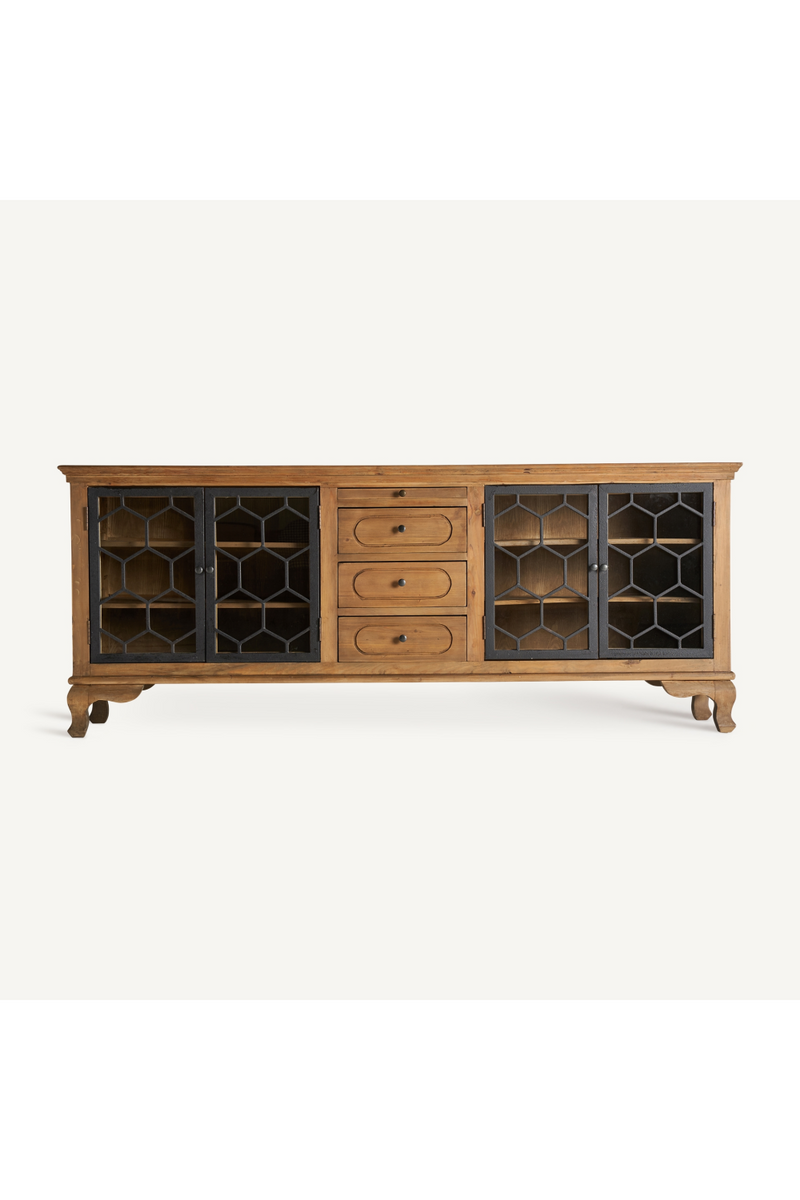 Hexagonal Patterned 4-Door Sideboard | Vical Home Lavik | Oroatrade.com