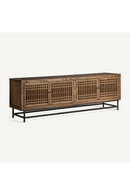 4-Door Elm Wood Media Unit | Vical Home Xuzhou | Oroatrade.com