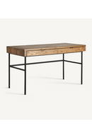Elm Wood 2-Drawer Desk | Vical Home Nuapa | Oroatrade.com