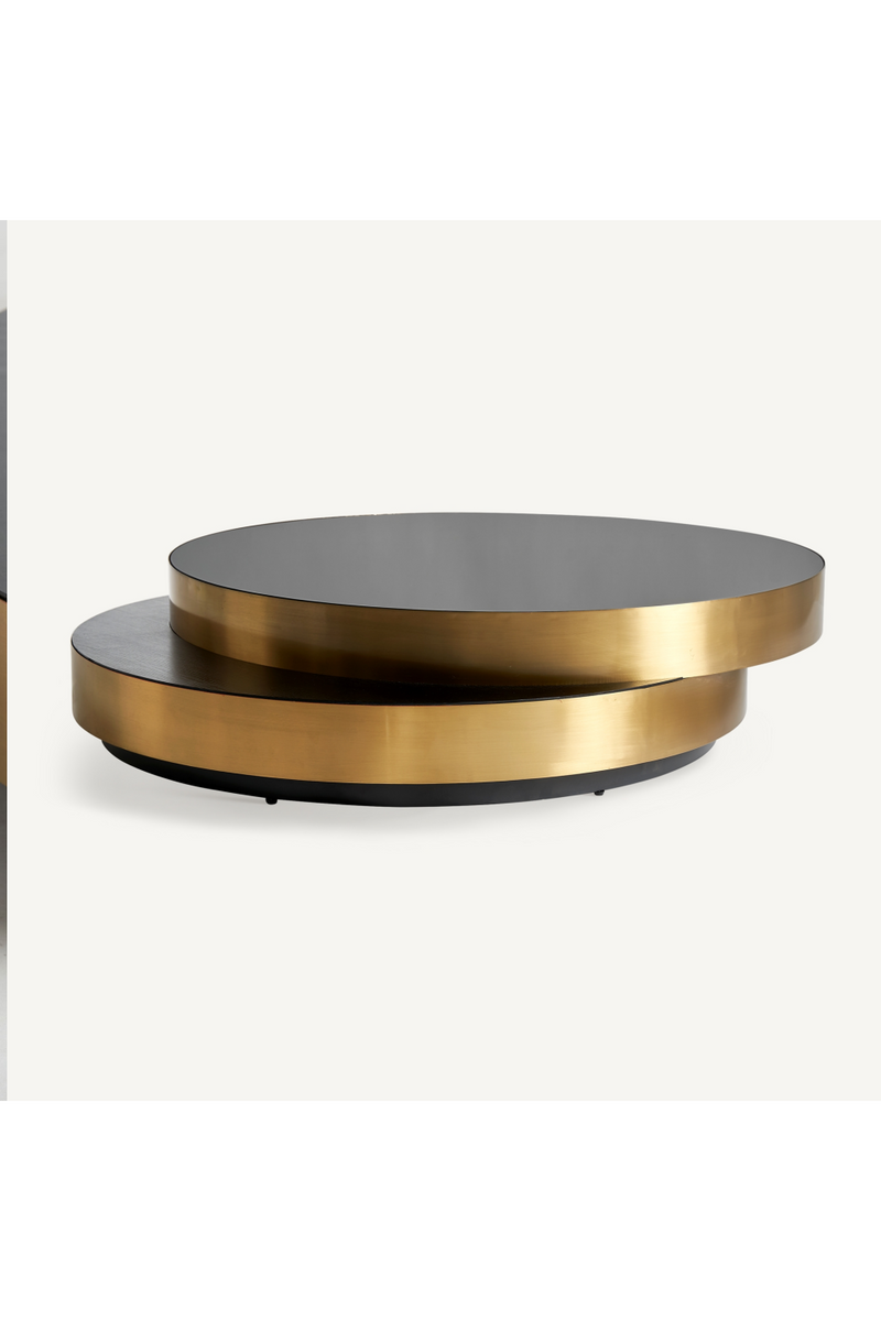 Black Glass Oval Coffee Table | Vical Home Grein | Oroatrade.com