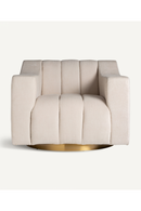 Cream Channeled Lounge Armchair | Vical Home Scuol | Oroatrade.com