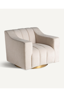 Cream Channeled Lounge Armchair | Vical Home Scuol | Oroatrade.com
