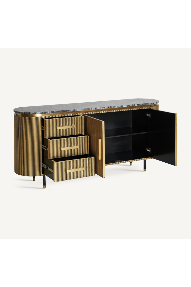 Marble Top Gold Sideboard | Vical Home Valbruna | Oroatrade.com