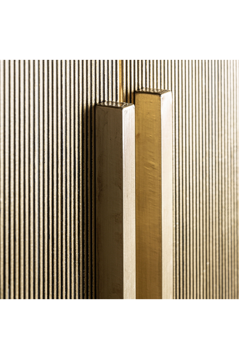 Gold Ridged 2-Door Cabinet | Vical Home Valbruna | Oroatrade.com