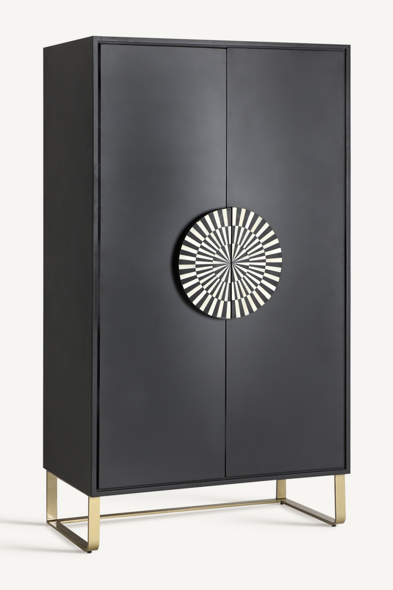 Black Japanese-Inspired Cabinet | Vical Home Gatsby | Oroatrade.com