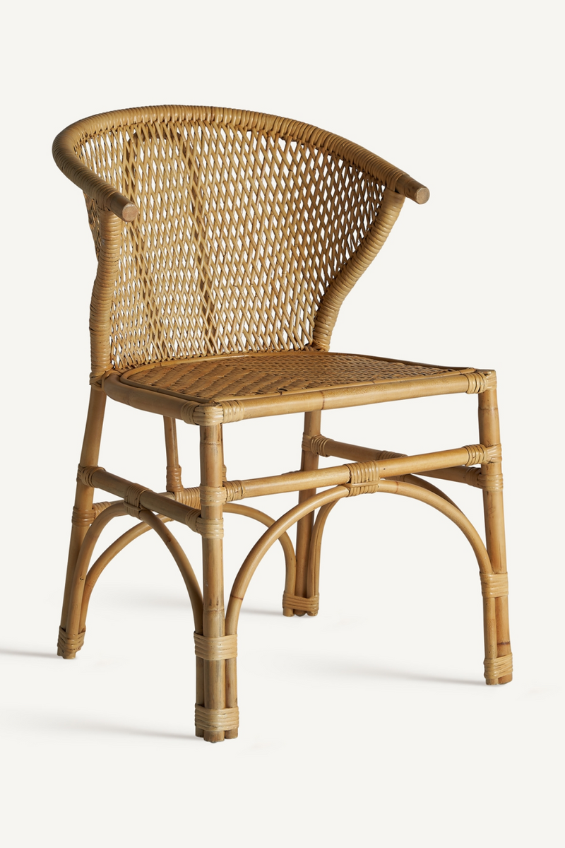 Rattan Curved  Accent Chair | Vical Home Nalles | Oroatrade.com