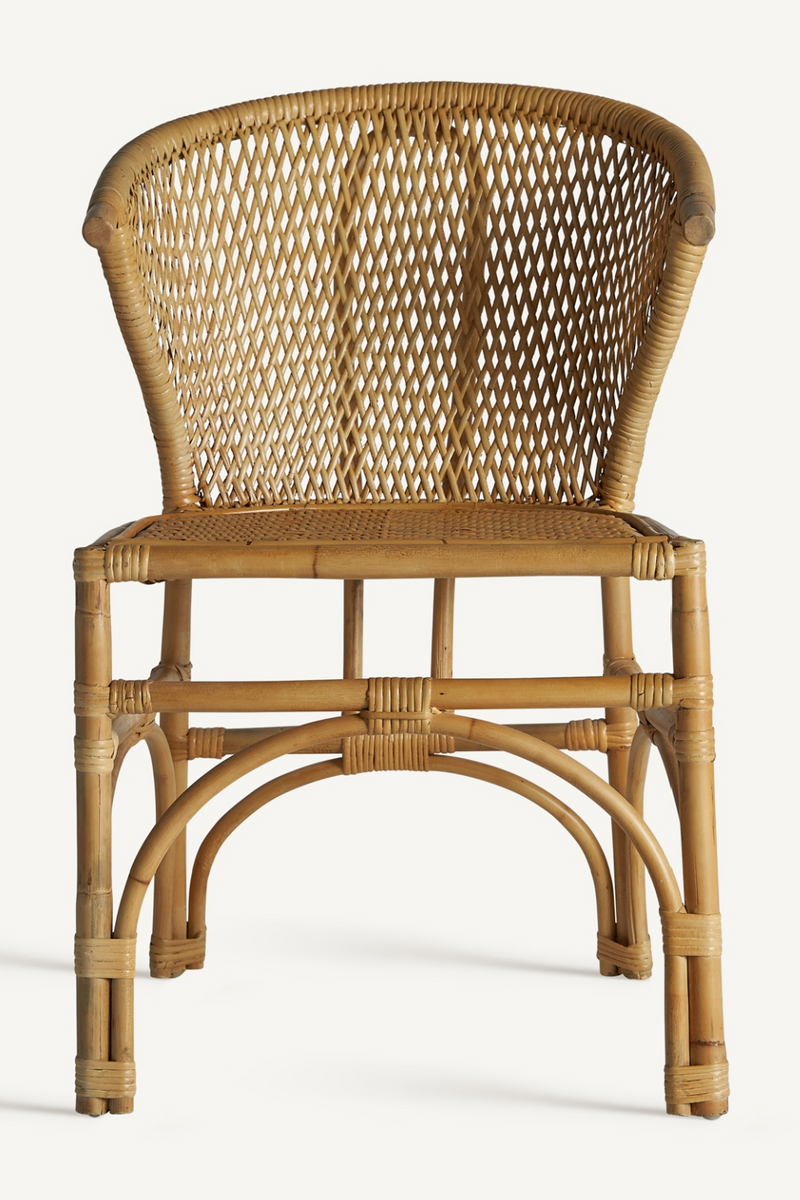 Rattan Curved  Accent Chair | Vical Home Nalles | Oroatrade.com