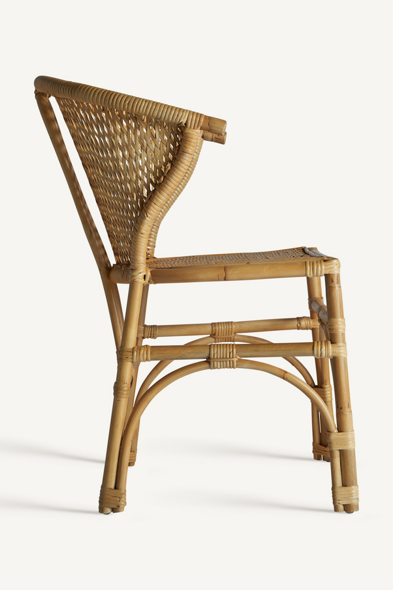 Rattan Curved  Accent Chair | Vical Home Nalles | Oroatrade.com