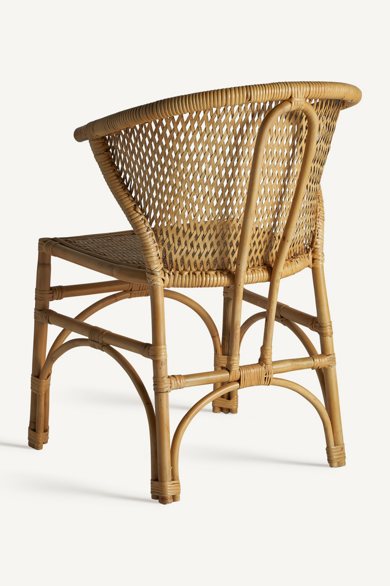 Rattan Curved  Accent Chair | Vical Home Nalles | Oroatrade.com