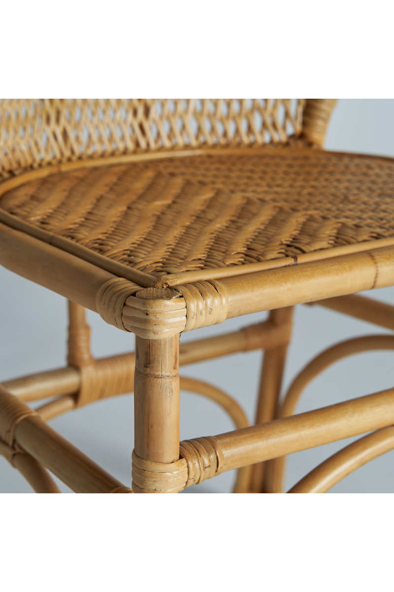 Rattan Curved  Accent Chair | Vical Home Nalles | Oroatrade.com