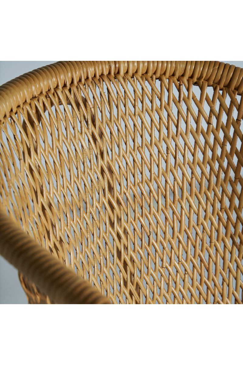 Rattan Curved  Accent Chair | Vical Home Nalles | Oroatrade.com