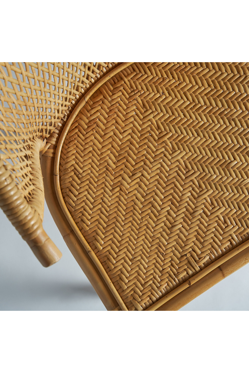 Rattan Curved  Accent Chair | Vical Home Nalles | Oroatrade.com